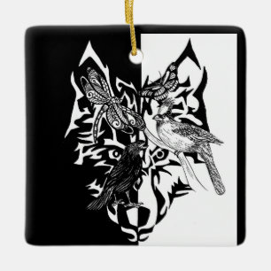 Gedistilleerde dieren Keramisch Ornament