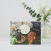Gedistilleerde dieren, kristallen en incense briefkaart (Staand voorkant)