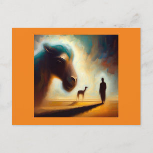 Gedistilleerde dierenkameel 1 briefkaart