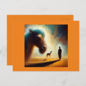 Gedistilleerde dierenkameel 1 briefkaart (Voorkant / Achterkant)