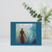 Gedistilleerde dierkwal 2 briefkaart (Staand voorkant)