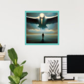 Gedistilleerde dierlijke albatros 1 poster (Thuiskantoor)
