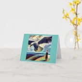 Gedistilleerde dierlijke albatros 3 kaart (Gele Bloem)