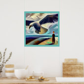 Gedistilleerde dierlijke albatros 3 poster (Keuken)