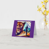 Gedistilleerde dierlijke bergleeuw (1) kaart (Gele Bloem)