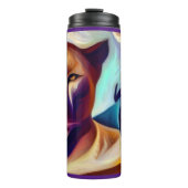 Gedistilleerde dierlijke bergleeuw (1) thermosbeker (Voorkant)