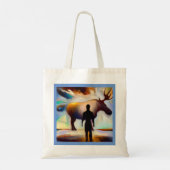 Gedistilleerde dierlijke eland 3 tote bag (Achterkant)