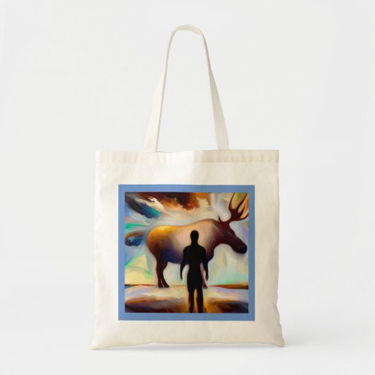 Gedistilleerde dierlijke eland 3 tote bag (Voorkant)