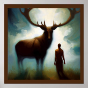 Gedistilleerde dierlijke Elk 1 Poster