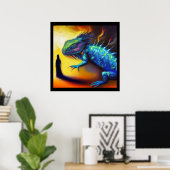 Gedistilleerde dierlijke hagedis 3 poster (Thuiskantoor)