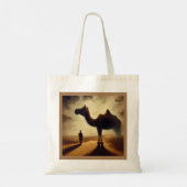 Gedistilleerde dierlijke kameel 2 tote bag (Achterkant)