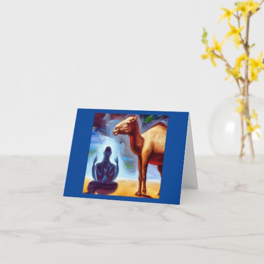 Gedistilleerde dierlijke kameel 3 kaart (Gele Bloem)