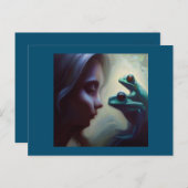 Gedistilleerde dierlijke kikker 2 briefkaart (Voorkant / Achterkant)