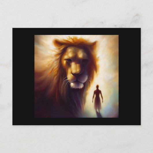Gedistilleerde dierlijke leeuw 1 briefkaart (Voorkant)