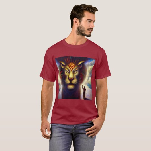 Gedistilleerde dierlijke leeuw 4 t-shirt (Voorkant volledig)