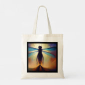 Gedistilleerde dierlijke libel 2 tote bag (Achterkant)