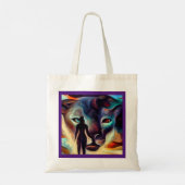 Gedistilleerde dierlijke panter 3 tote bag (Achterkant)