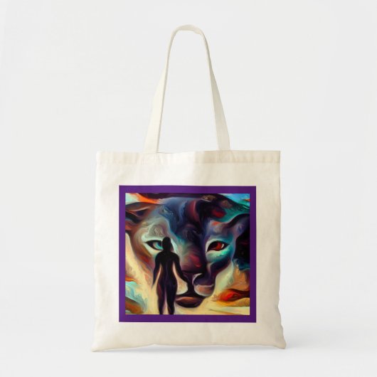 Gedistilleerde dierlijke panter 3 tote bag (Voorkant)