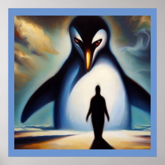 Gedistilleerde dierlijke pinguïn 1 poster (Voorkant)