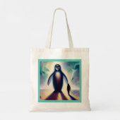 Gedistilleerde dierlijke pinguïn 2 tote bag (Achterkant)