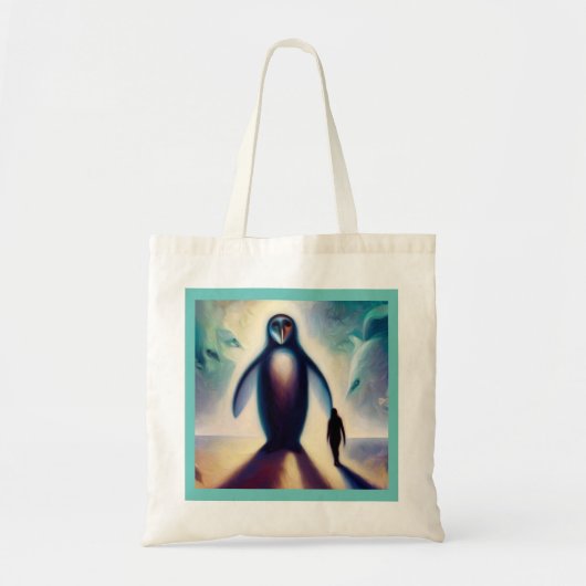 Gedistilleerde dierlijke pinguïn 2 tote bag (Voorkant)