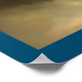 Gedistilleerde dierlijke schildpad 1 poster (Hoek)