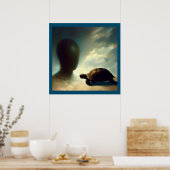 Gedistilleerde dierlijke schildpad 1 poster (Keuken)