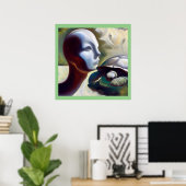 Gedistilleerde dierlijke schildpad 3 poster (Thuiskantoor)