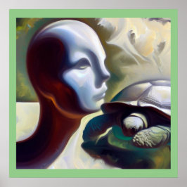 Gedistilleerde dierlijke schildpad 3 poster