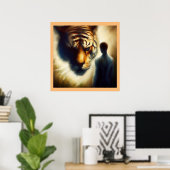 Gedistilleerde dierlijke tijger 1 poster (Thuiskantoor)