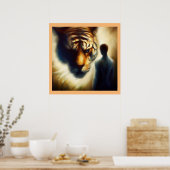 Gedistilleerde dierlijke tijger 1 poster (Keuken)