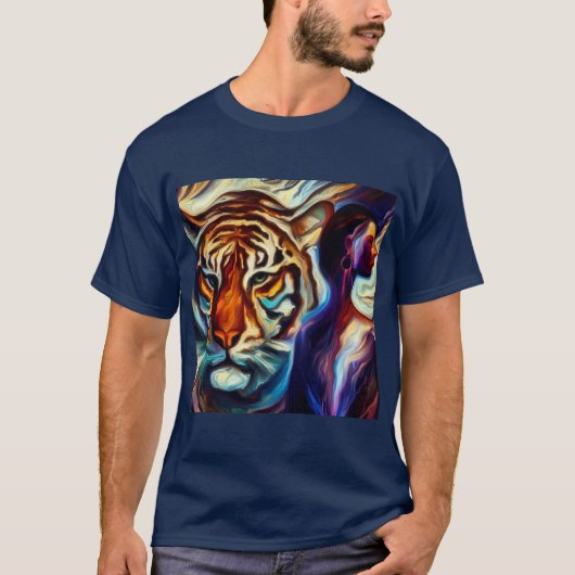 Gedistilleerde dierlijke tijger 3 t-shirt (Voorkant)