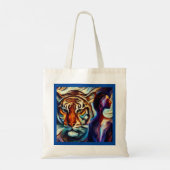 Gedistilleerde dierlijke tijger 3 tote bag (Achterkant)