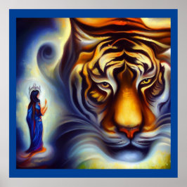 Gedistilleerde dierlijke tijger 4 poster