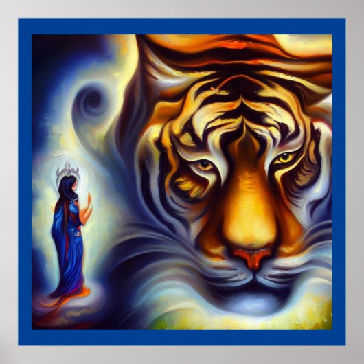 Gedistilleerde dierlijke tijger 4 poster (Voorkant)