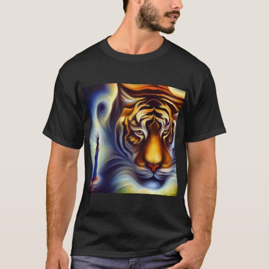 Gedistilleerde dierlijke tijger 4 t-shirt (Voorkant)