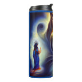 Gedistilleerde dierlijke tijger 4 thermosbeker (Gedraaid links)