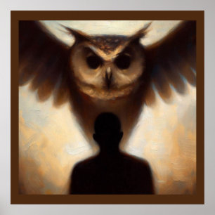 Gedistilleerde dierlijke uil 2 poster