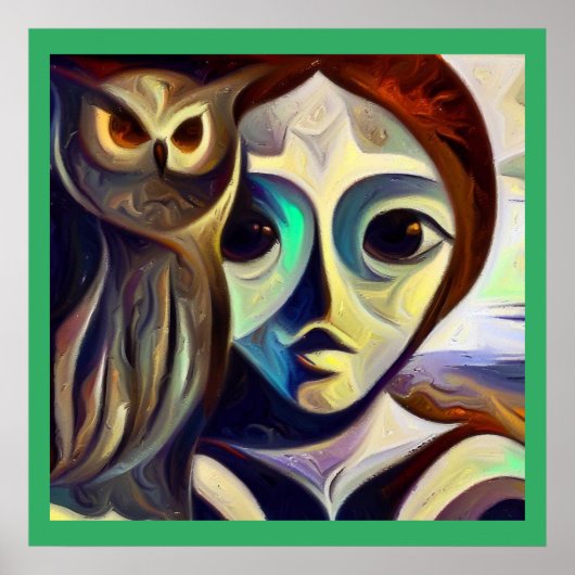 Gedistilleerde dierlijke uil 3 poster (Voorkant)