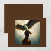 Gedistilleerde dierlijke visarend 1 briefkaart (Voorkant / Achterkant)