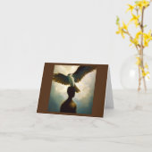 Gedistilleerde dierlijke visarend 1 kaart (Gele Bloem)