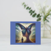 Gedistilleerde dierlijke vlinder 1 briefkaart (Staand voorkant)