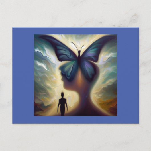 Gedistilleerde dierlijke vlinder 1 briefkaart (Voorkant)