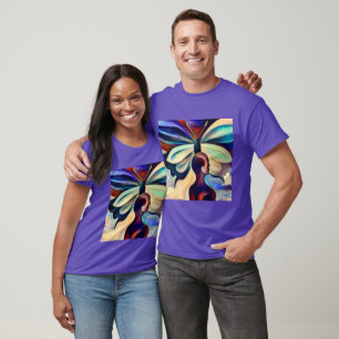 Gedistilleerde dierlijke vlinder 2 t-shirt