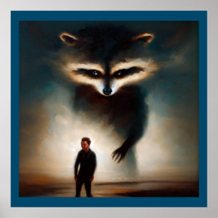 Gedistilleerde dierlijke wasbeer 1 poster