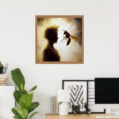 Gedistilleerde dierlijke wesp 1 poster (Thuiskantoor)
