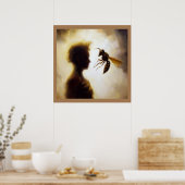 Gedistilleerde dierlijke wesp 1 poster (Keuken)