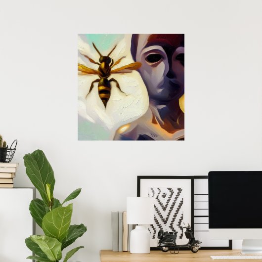 Gedistilleerde dierlijke wesp 2 poster (Thuiskantoor)