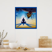 Gedistilleerde dierlijke wesp 3 poster (Keuken)