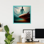 Gedistilleerde dierlijke zalm 1 poster (Thuiskantoor)